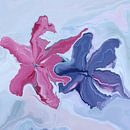 „Im Fluß der Schönheit des Lebens“ - Blütenzauber - Wunderschöne Lilien im Fluid Art Design von Susanna Schorr Miniaturansicht