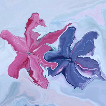 Mooie Lelies in Vloeiende Kunst Ontwerp van Susanna Schorr