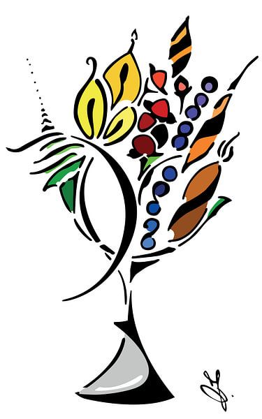 Bouquet of coloured flowers by Busyrizzy