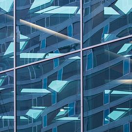 Den Haag CS Spiegeling plafond abstract