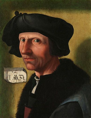 Portret van Jacob Cornelisz van Oostsanen, Jacob Cornelisz. van Oostsanen (atelier van), ca. 1533