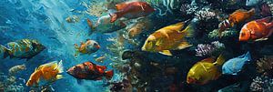 Malerei Unterwasserwelt von Kunst Kriebels