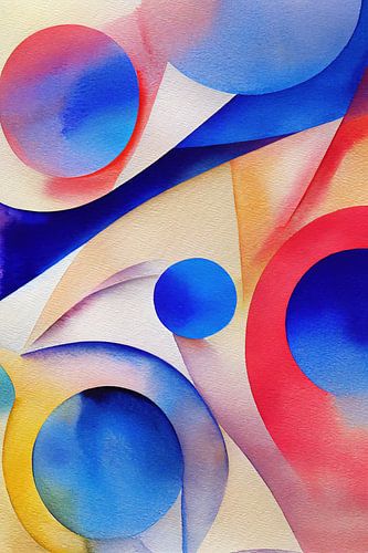 Door de natuur geïnspireerde abstracte aquarel  (dag 10)