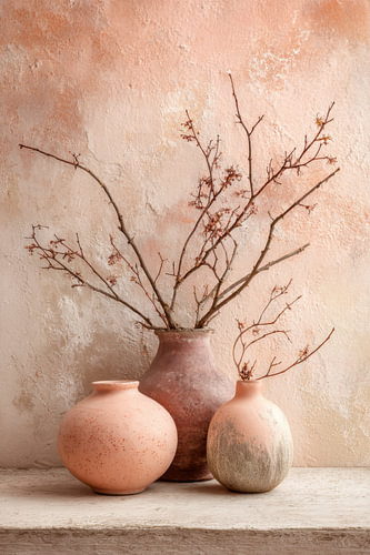Powder Light – Delicate Painting in Soft Pink