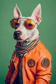 Miniature Bull Terrier by Poster Art Shop