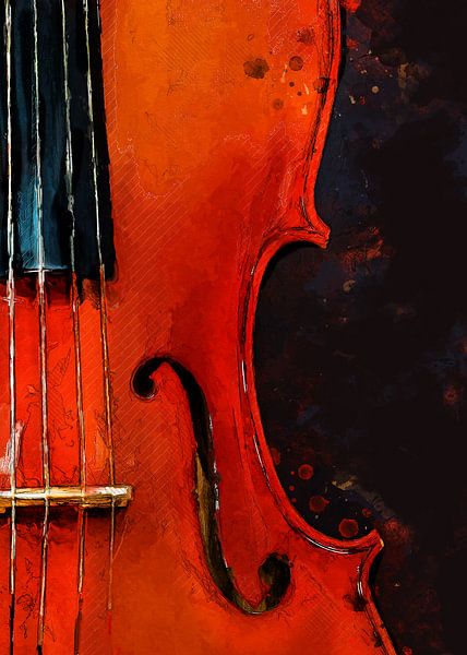 Violin watercolor art #violin by JBJart Justyna Jaszke