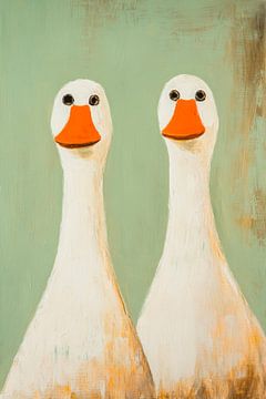 Ontspannen eenden van Poster Art Shop