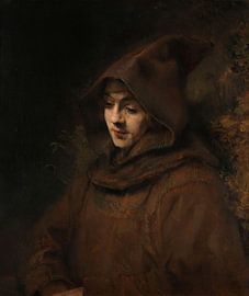 Titus, le fils de Rembrandt, en costume de moine, Rembrandt Harmensz. van Rijn