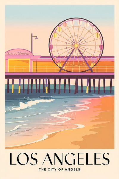 Los Angeles by Poster Art Shop