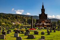 Stabkirche von Heddal, Norwegen von Adelheid Smitt Miniaturansicht