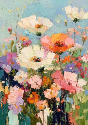 Kleurrijke zomerbloemen