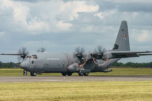 Deense Lockheed Martin C-130J-30 Hercules.