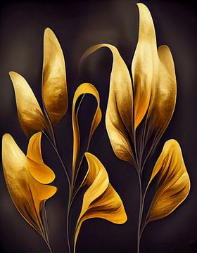 Golden leaves van Bert Nijholt