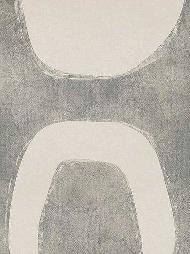 Organische Formen mit Texturen in Salbeigrün und Beige