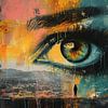 Modern Eye Painting | Gaze Infinity sur Caprices d'Art