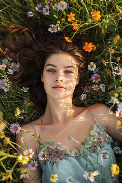 La magie des fleurs au soleil sur Poster Art Shop