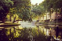 Catharijnesingel in Utrecht op een vroege zomerochtend.