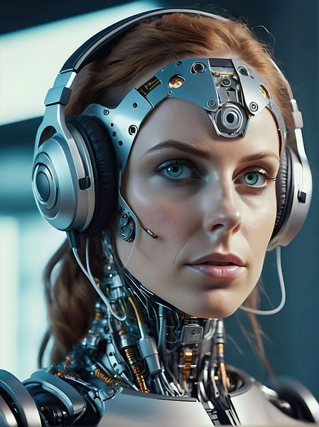 Female android by Retrotimes