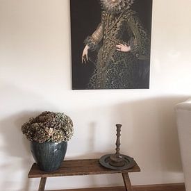 Customer photo: Queen Elizabeth of Bourbon, on canvas