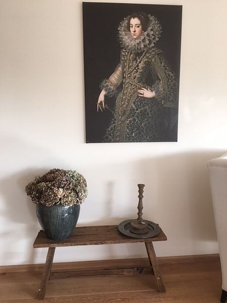 Customer photo: Queen Elizabeth of Bourbon, on canvas