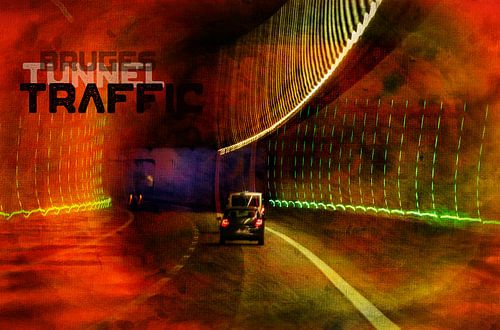 Tunnel in the near of Bruges.