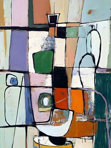 TV kamer - Abstracte kunst