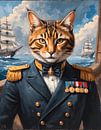 Bengal cat as an admiral by Jordan Fenix Gallery thumbnail