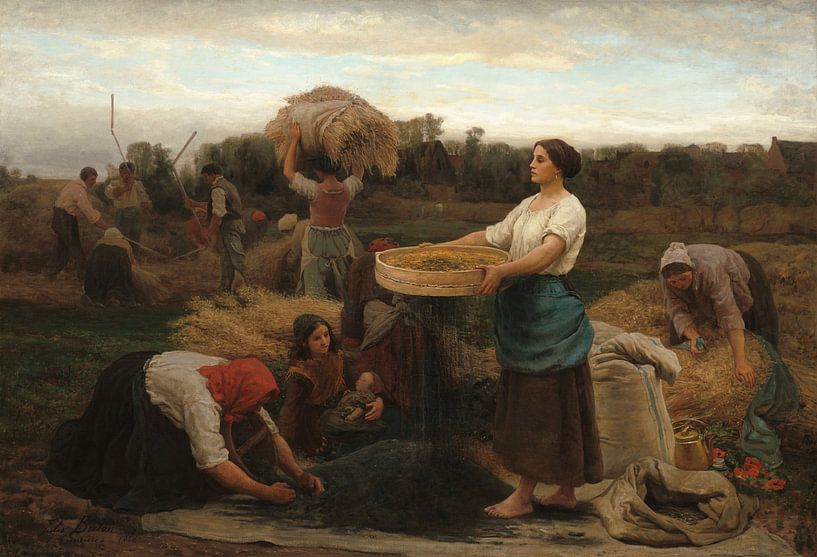The Colza (Harvesting Rapeseed), Jules Breton by Masterful Masters