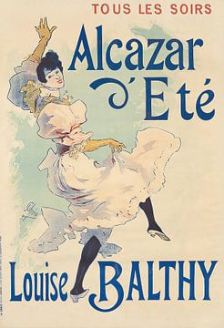 Jules Chéret - Alcazar d'Eté, Louise Balthy (1893) sur Peter Balan