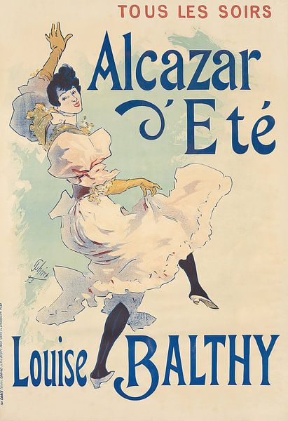 Jules Chéret - Alcazar d’Eté, Louise Balthy (1893) von Peter Balan
