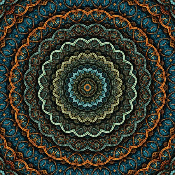 Mandala herfststemming van Marion Tenbergen