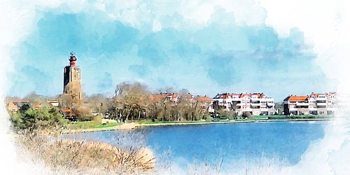 De Westkappelse kreek, Walcheren, Zeeland