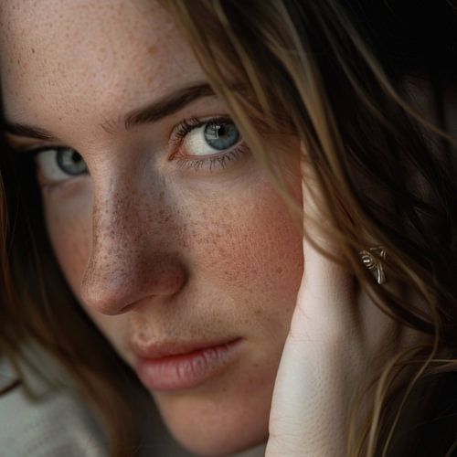 Intiem portret van een vrouw