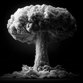 Atombombe in Schwarz-Weiß von TheXclusive Art