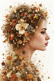Botanical Portrait in Ochre by Maren Lyt