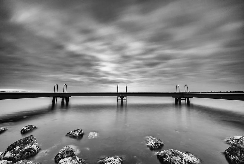 Jetty at the coast of Zeeland, longexposure shot! by Peter Haastrecht, van