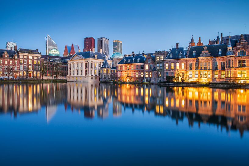 Hofvijver mit Innenhof in Den Haag von Eelco de Jong