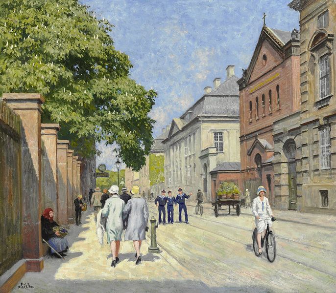 Paul Fischer, Van Bredgade door Skt. Ansgar kerk van Atelier Liesjes