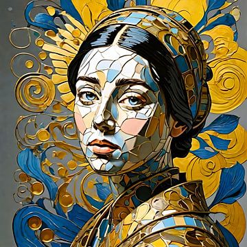 Schönheit in Gold und Blau von Gert-Jan Siesling