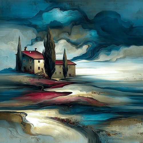 House on the wind in Tuscany