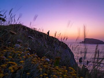 Sunset playa de la Arnia by Willemijn Wolthaus