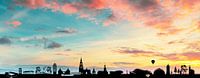 Skyline Breda bij zonsondergang