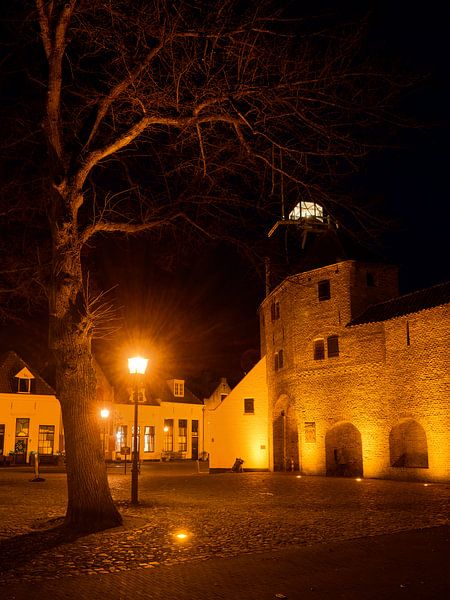 Ein Stück Vischmarkt mit Harderwijks Vischpoort von Gerard de Zwaan