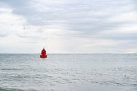 Rode boei op het Water | Minimalistische Fotografie