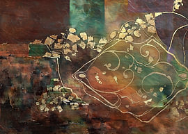 Golden Whispers: An abstract journey by Julian Cross
