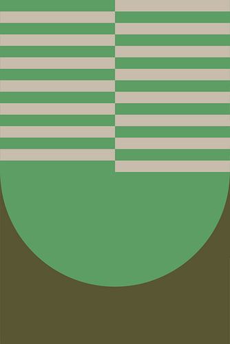 Felle kleuren en strepen collectie. Olijf en groen nr. 5