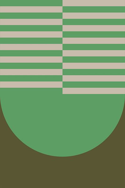 Bold colors and stripes collection. Olive and green no. 5 by Dina Dankers