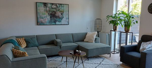 Klantfoto: Angie green van Atelier Paint-Ing, op canvas