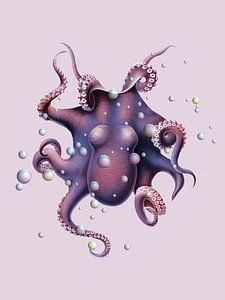 Bubble Octopus sur Marja van den Hurk