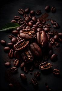 Geröstete Kaffeebohnen